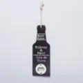 Apribottiglie di birra in legno stile vintage da parete con elegante testo francese - Nero Slogan Bieres / Nero