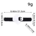 Halloween ghost slap bracelet variant with detailed size and weight measurements provided - One Size / AA2-18 White Ghost