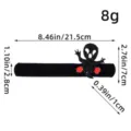 Halloween ghost themed slap bracelet with dimension marks and 8g weight for kids party - One Size / AA2-19 Black Ghost