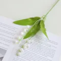 Kunstmatige meiklokje met witte bloemen voor interieurdecoratie - 2-Vork