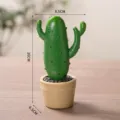 Dekorative künstliche Kaktus-Topfpflanze aus Harz im nordischen Stil, 16 cm hoch - Kaktus / 16cm