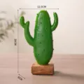 Nordischer Kaktus aus Harz, 20 cm hoch, künstliche Grünpflanze für die Dekoration. - Verzweigter Kaktus / 20cm
