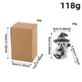 Halloween resin ghost figurine playing guitar with wizard hat and packaging box dimensions - Guitar Ghost(W3-25)
