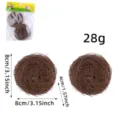 Natural woven twig Easter bird nest decoration set with 8cm diameter - Medium-Small Bird Nest Style (R3-11) / 8cm (Pack of 2)