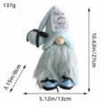 Light blue plush gnome doll with measurements 27cm height, 13cm width, weight 137g - Blue Friend Style (D2-35)