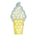 Cute cartoon ice cream shaped wooden LED night light for kids nursery bedroom decor - 30cm / Blue And Yellow