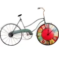Elegante Vintage Fahrrad Wanduhr mit buntem römischem Zifferblatt Dekoration - Vintage Fahrrad Kunst Wanduhr (Groß)