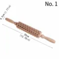 Professional wooden embossed rolling pin with star pattern for Christmas cookie baking - Star Pattern (Style 1)