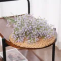 Realistic purple artificial baby's breath flowers for wedding decor and home DIY - Light Purple