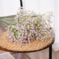 Soft pink artificial baby's breath flowers bouquet for wedding party and home floral decor - Pink