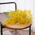 Vibrant yellow artificial flowers for home decor and wedding scene arrangements - Yellow