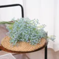 Lifelike artificial baby's breath bouquet in light blue for wedding floral decor - Light Blue