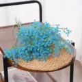 Vibrant blue artificial baby's breath flowers bouquet for home and wedding party decor - Dark Blue