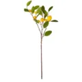 Realistic artificial lemon branch with yellow fruits and green leaves for home decor - 7-Head Lemon Branch / Height 87cm