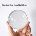 Standard 80mm clear crystal ball sphere ornament for home desktop office decoration - 80mm Regular Crystal Ball