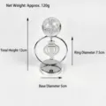 Silver electroplated crystal ball ornament with hollow lantern design, height 12cm - 5*7.5*12cm / Lantern