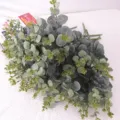 Ramo de hojas de eucalipto artificiales realistas para arreglos florales - Verde Grisáceo