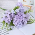 Artificial purple flower bouquet in lavender tones for wedding home decoration - Purple