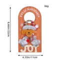 Christmas wooden door handle hanger with bear decor and Feliz Navidad text, 22x11cm size. - Bear (W2-49) / 1 Piece
