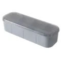 Moderna caja de almacenamiento de condimentos de cocina gris con cuatro compartimentos - 4 Compartimentos / 4 Grids Grey / Gris