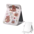 Süßer Capybara faltbarer Tischspiegel mit den Maßen 19x15x20cm - Camping-Stil / 22*17.5cm