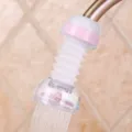 Flexible pink 360-degree rotating splash-proof kitchen faucet aerator extension nozzle - Gen 1 Blister Card Pack / Pink