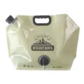 8L foldable camping water bag with faucet and handle in olive green for outdoors - Black Faucet / Large Capacity