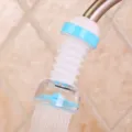 Blue and white 360 degree rotating telescopic kitchen faucet aerator splash proof extender - Gen 1 Blister Card Pack / Blue