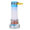 Flexible kitchen faucet aerator with Maifan stone filter and 360-degree rotation. - Gen 4 Fixed Boxed Version / Blue