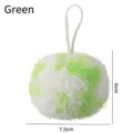 Groene en witte nano-reinigingsbal met handige ophanglus voor de keuken, 7.5cm breed. - Enkel Stuk / Groen