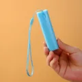 Φορητό μπλε μίνι τετράγωνο μπουκάλι σπρέι 10ml με πρακτικό κορδόνι για ταξίδια - 10ml / Συμπαγές Μπλε