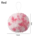 Roze en witte nano-reinigingsbal met ophanglus, 7,5 cm breed, voor de keuken. - Enkel Stuk / Rood