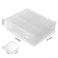 Transparent PP plastic jewelry storage box with independent compartments and dimensions - 30 Grids