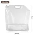 10L collapsible water storage bag with handle for camping 39.5x39cm - Multiple Sizes / 10L / 38 Silk Layer