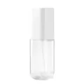 Botella de spray de viaje transparente con niebla fina para cosméticos y perfumes - Estilo de Spray de Cubierta Completa / 100ml