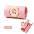 Pink donut-shaped quilt clip fastener for securing bedding and sheets - Single Piece / Pink
