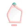 Cute cartoon desktop makeup vanity mirror in cherry blossom pink portable for students - Light Pink