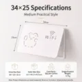 Minimalist white electrical meter box decorative cover with cat and WiFi cutout 34x25cm. - Standard Medium Size / 34*25CM / White