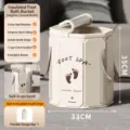 Portable folding foot spa bucket with 35cm height and insulation cover - Foldable Foot Spa Bucket / Long-lasting Insulation Style with Lid