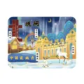 Artistic Mohe travel theme self-heating body warm patch with aurora and reindeer design - Mohe