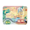 Self-heating body warm patch featuring an artistic Suzhou city landmark illustration - Suzhou