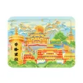 Shangri-La themed self-heating cartoon hand warmer patch with landscape illustration - Shangri-La