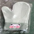 Manopla de cocina de silicona verde claro con oso de dibujos animados - 1 Pieza / Verde (Dos Dedos)