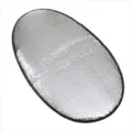 Funda de asiento plateada impermeable y resistente al sol para moto eléctrica. - Estilo Plateado / Almohadilla de Aislamiento Térmico de Esponja