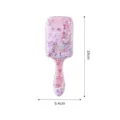 Espejo de mano rosa con estampado de corazón de arena movediza, 19 cm de alto y 6,4 cm de ancho - Flamenco Cuadrado