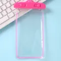 Pochette étanche rose en PVC pour téléphone pour la natation et la plongée, tactile - Luminous Pink
