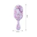 Spazzola capelli unicorno con glitter e arcobaleno, lunghezza 18 cm - Unicorn Oval