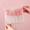 Portable 7-piece travel bottle set with spray and pump dispensers in a clear pouch - 7+2 Set (9-Piece) / Yellow