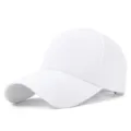 Casquette de baseball blanche respirante avec dos en filet pour la protection solaire - M(56-59CM) / Blanc
