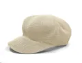 Berretto ottagonale intrecciato beige traspirante da donna elegante protezione solare - Taglia Unica (56-58cm) / modello 2 / Bianco avorio